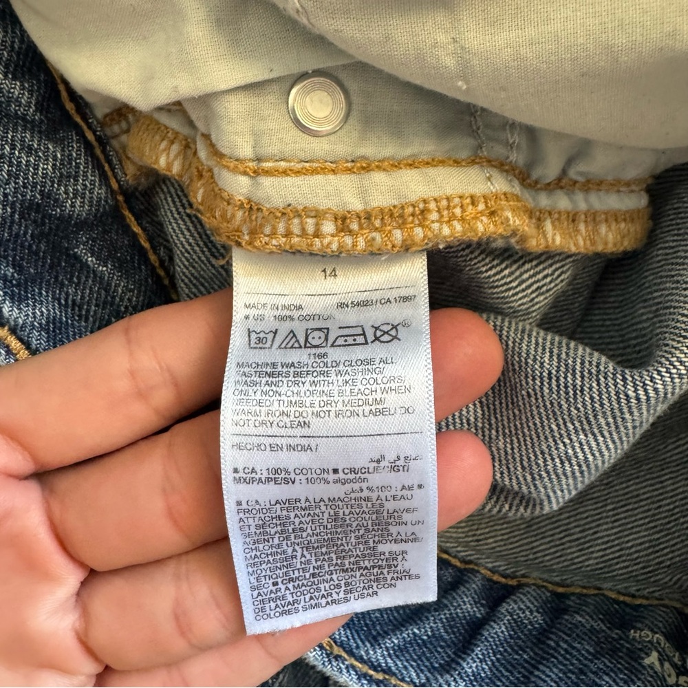 🟢3/$15 Old Navy Boys Baggy Jeans | Size 14 | Adjustable Waist - Picture 11 of 11